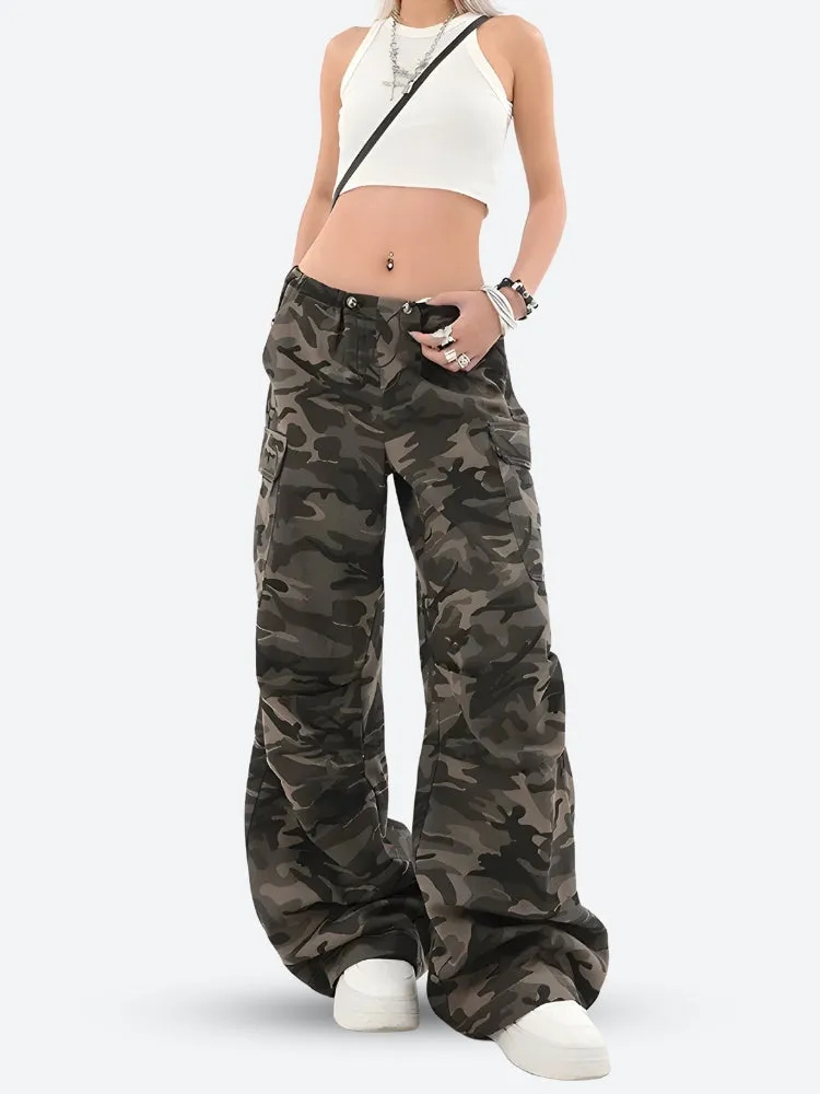 Y2K Baggy Camo Pants