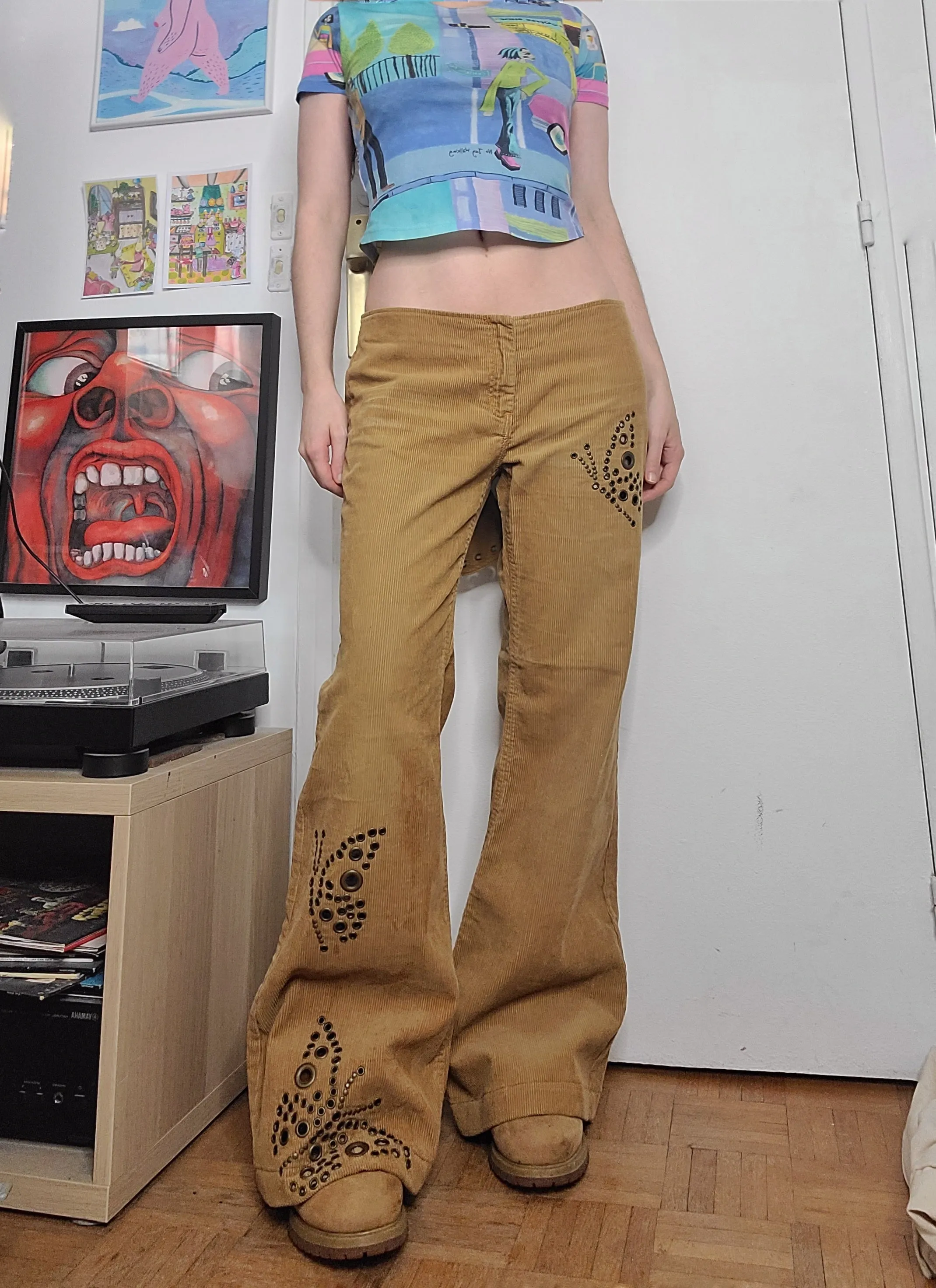 Y2k fairygrunge ribbed pants