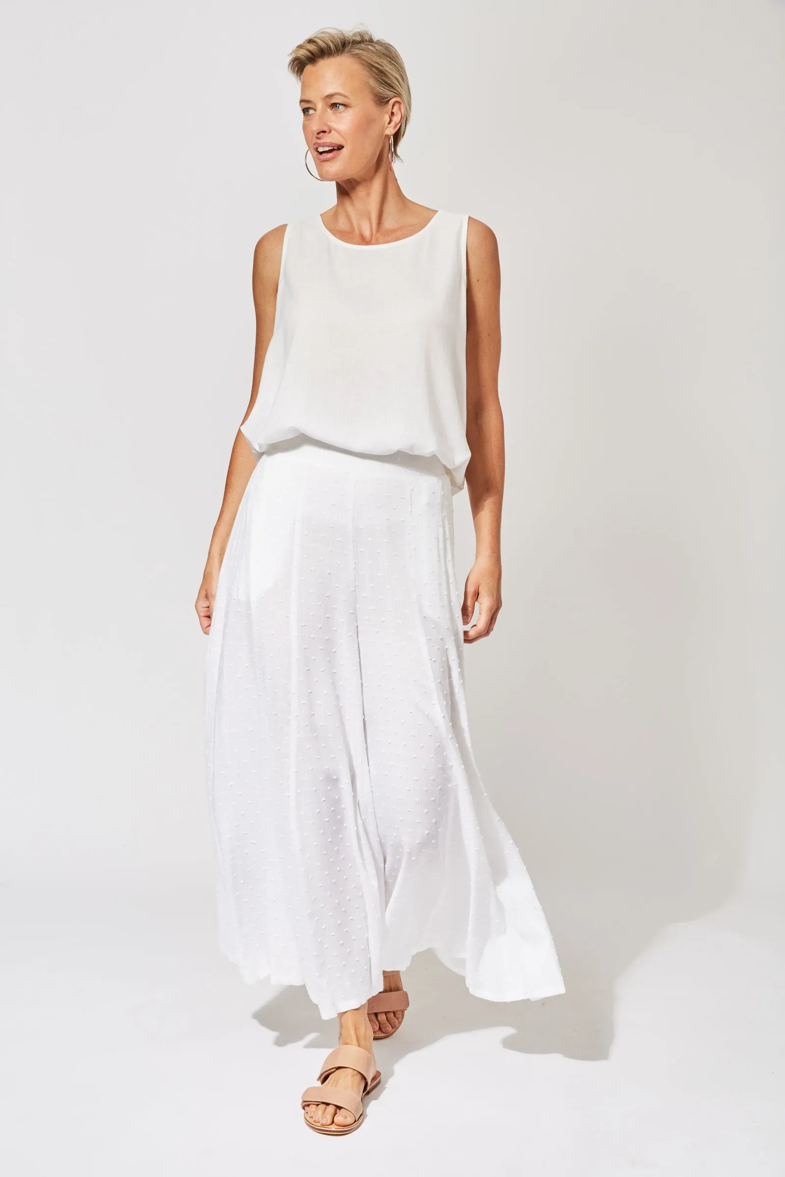 Zanzibar Pant in Ecru by Haven