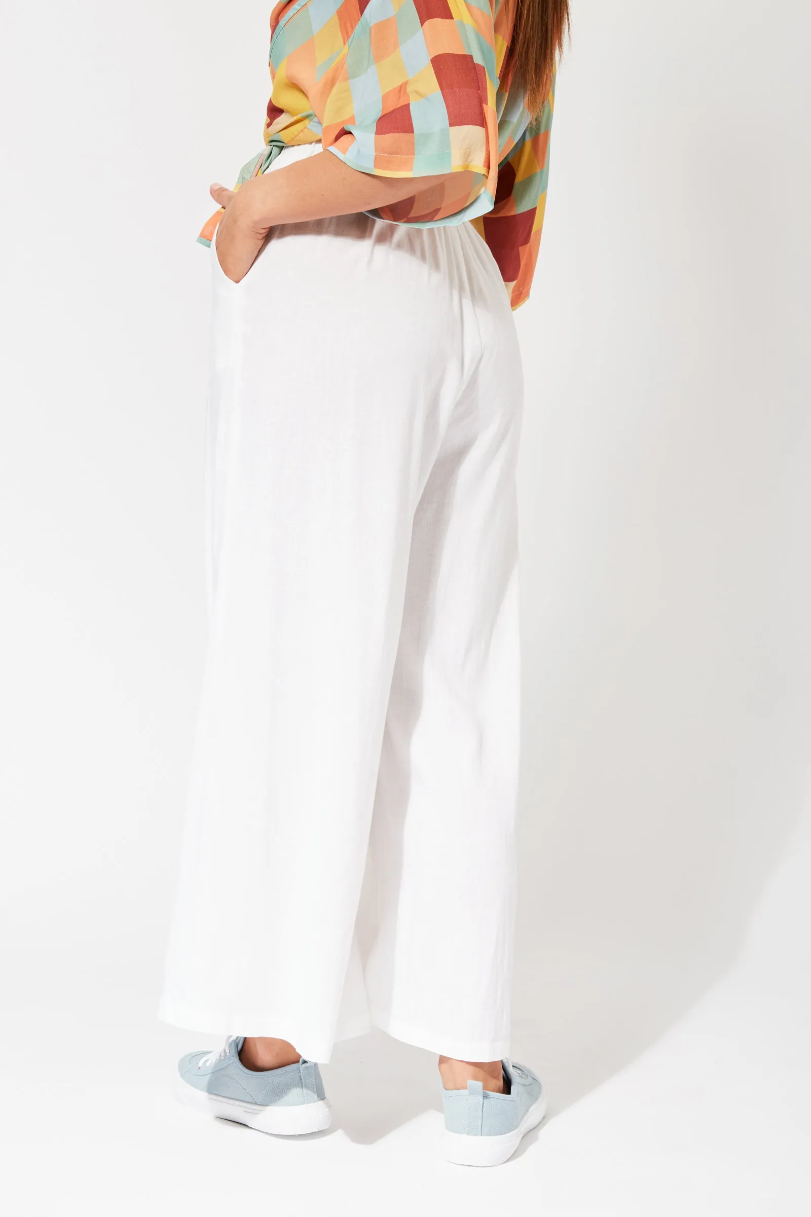 Zanzibar Pant in Ecru by Haven