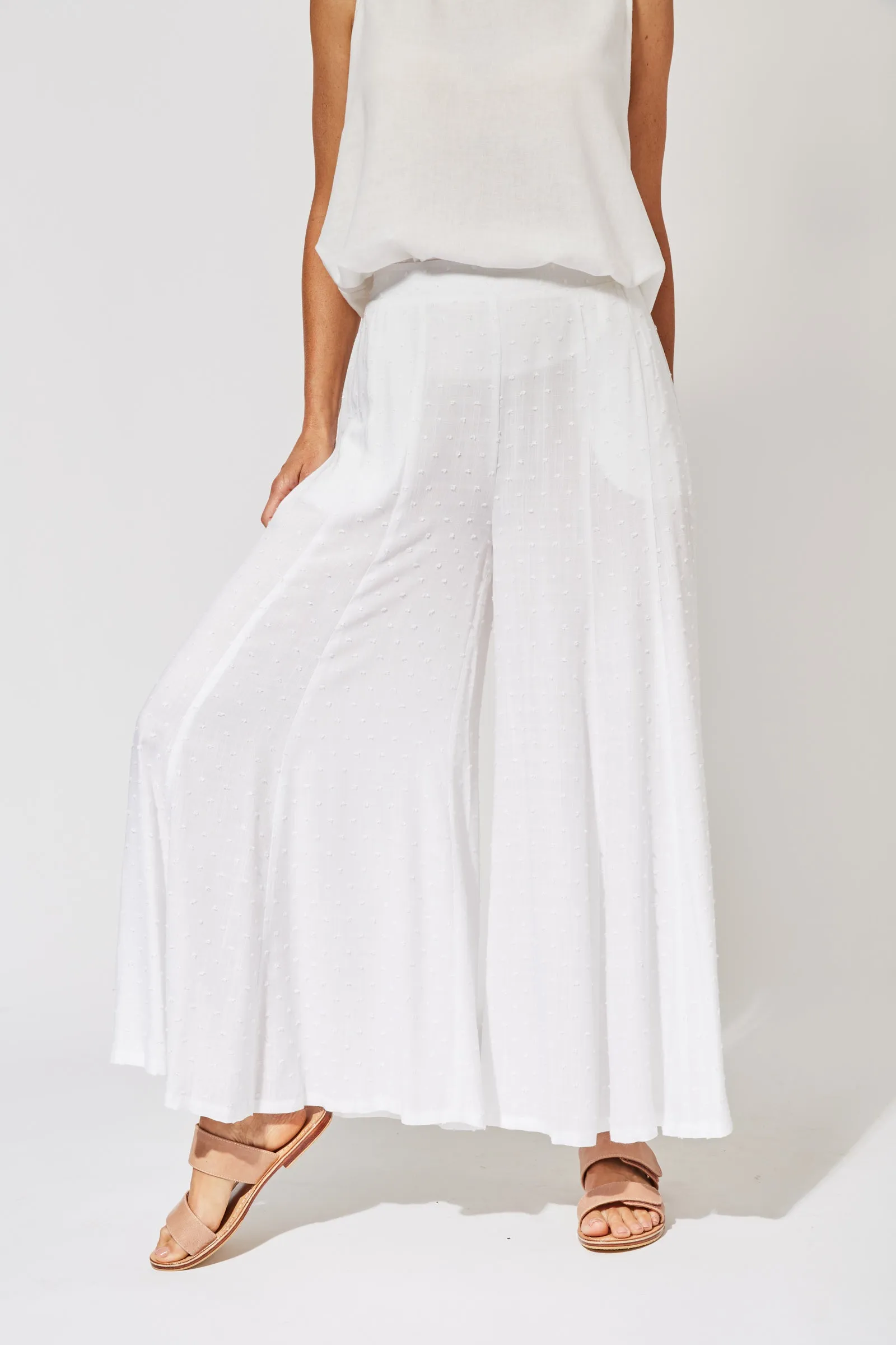 Zanzibar Pant in Ecru by Haven