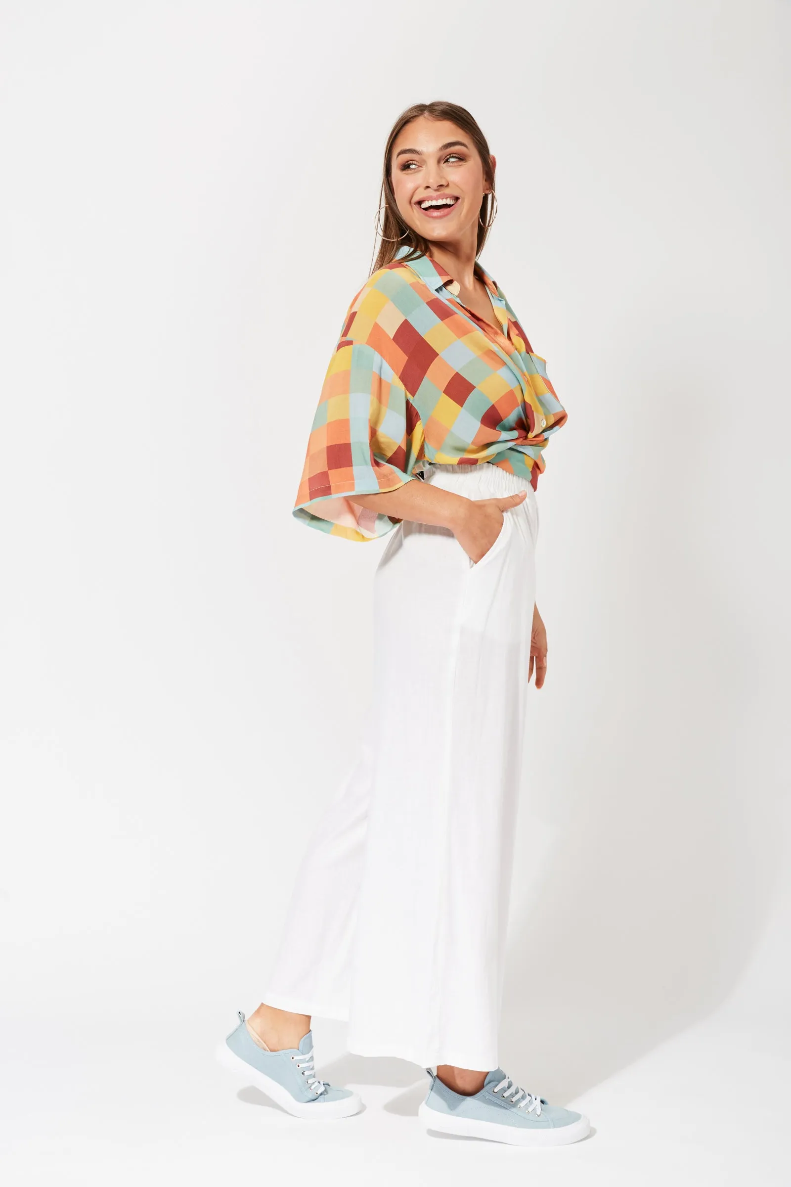 Zanzibar Pant in Ecru by Haven