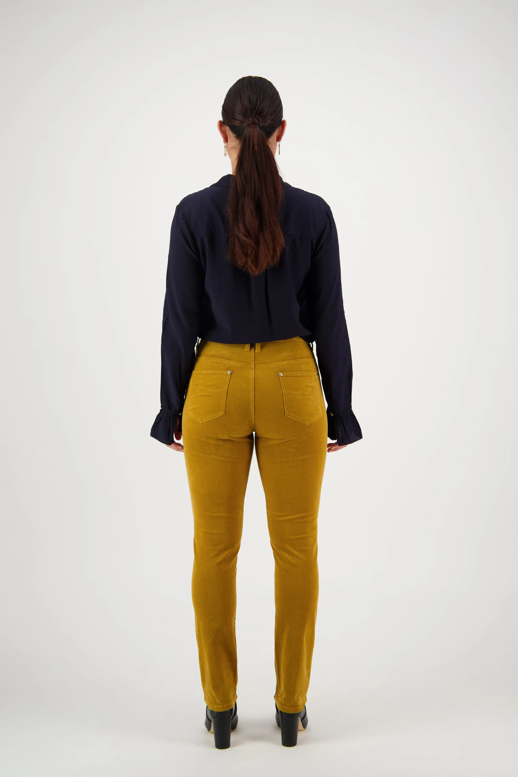 Zip Cord Pants - Mustard