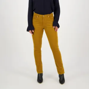 Zip Cord Pants - Mustard