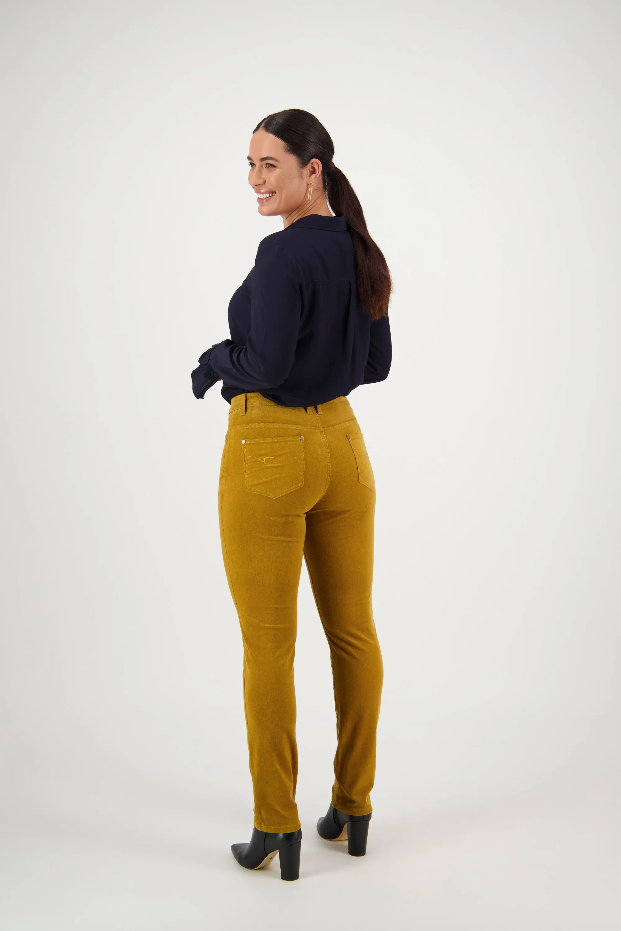 Zip Cord Pants - Mustard