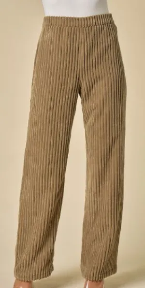 ZYRA TAN CODUROY PANTS